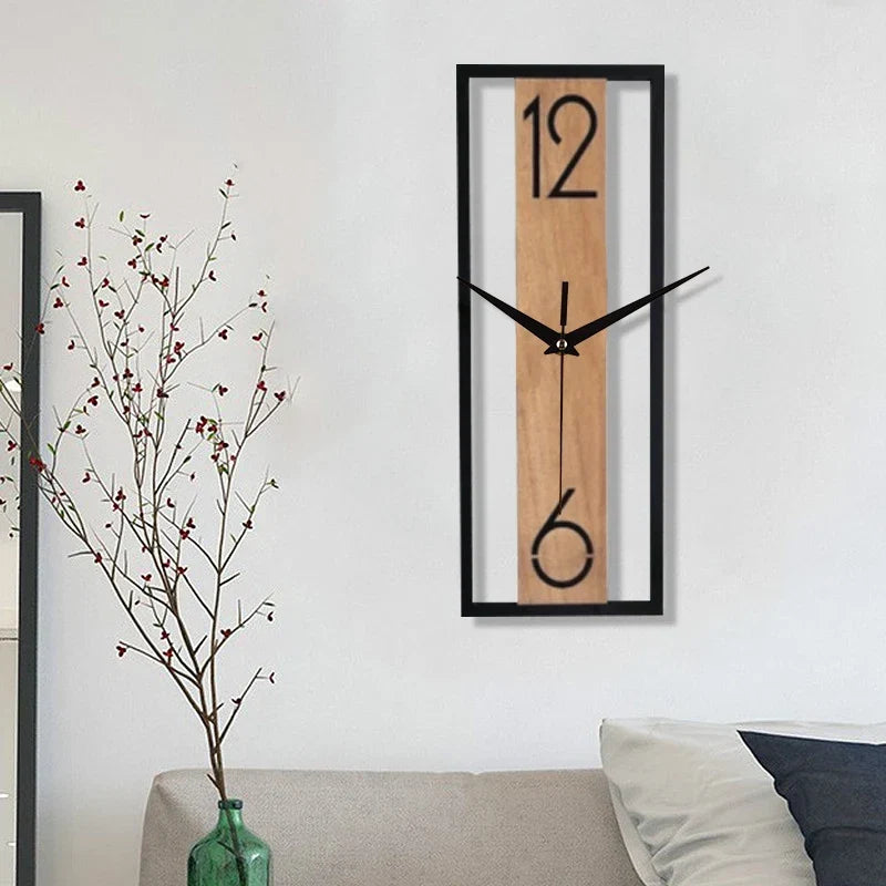 Horloge murale rectangulaire