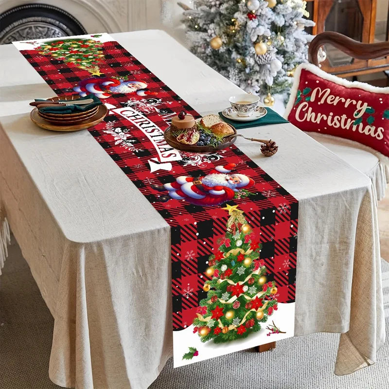 Chemin de table de Noël au père Noël, 35 x 180 cm