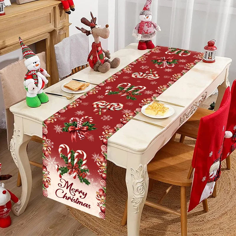 Chemin de table de Noël aux lutins, 35 x 180 cm