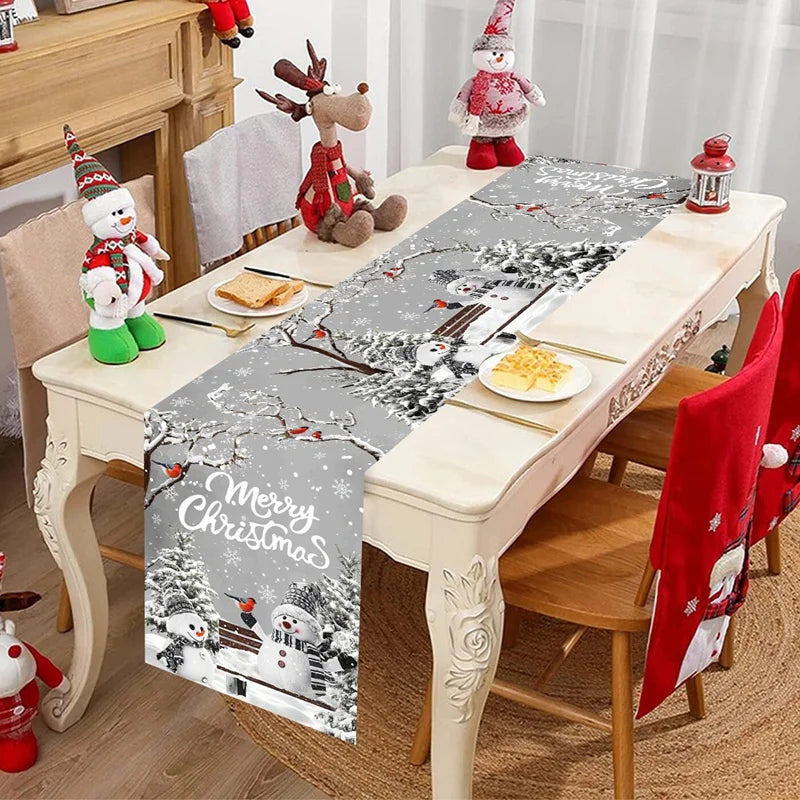 Chemin de table de Noël aux lutins, 35 x 180 cm