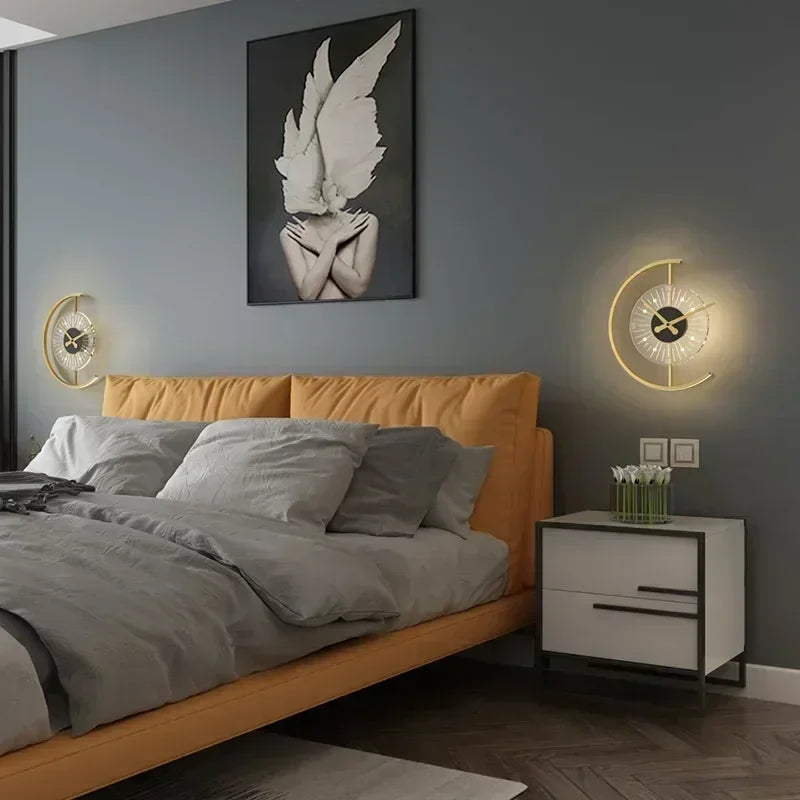 Applique horloge Lunaris