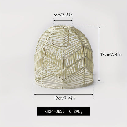 Abat-jour cloche en corde tressée
