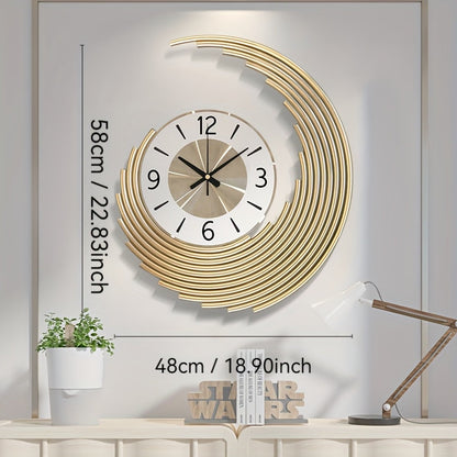 Horloge murale 3D en métal