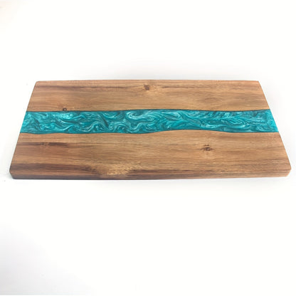 Planche rivière en résine et acacia
