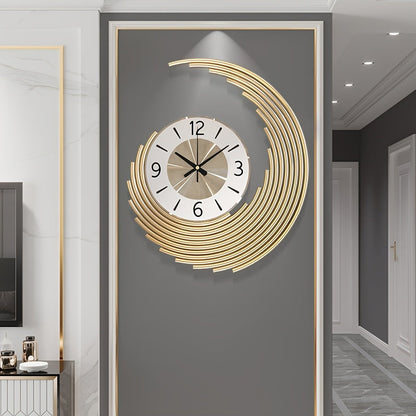Horloge murale 3D en métal