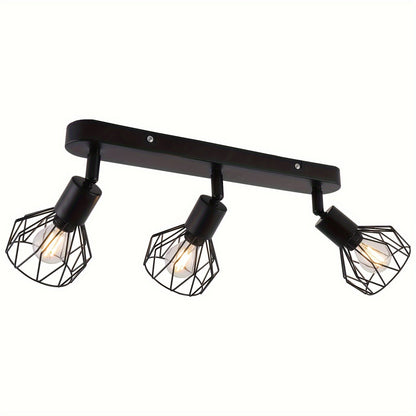 Plafonnier 3 spots industriel