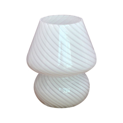 Lampe champignon en verre