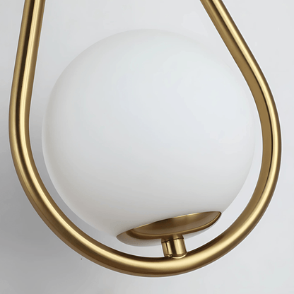 Applique Droplet en laiton et verre