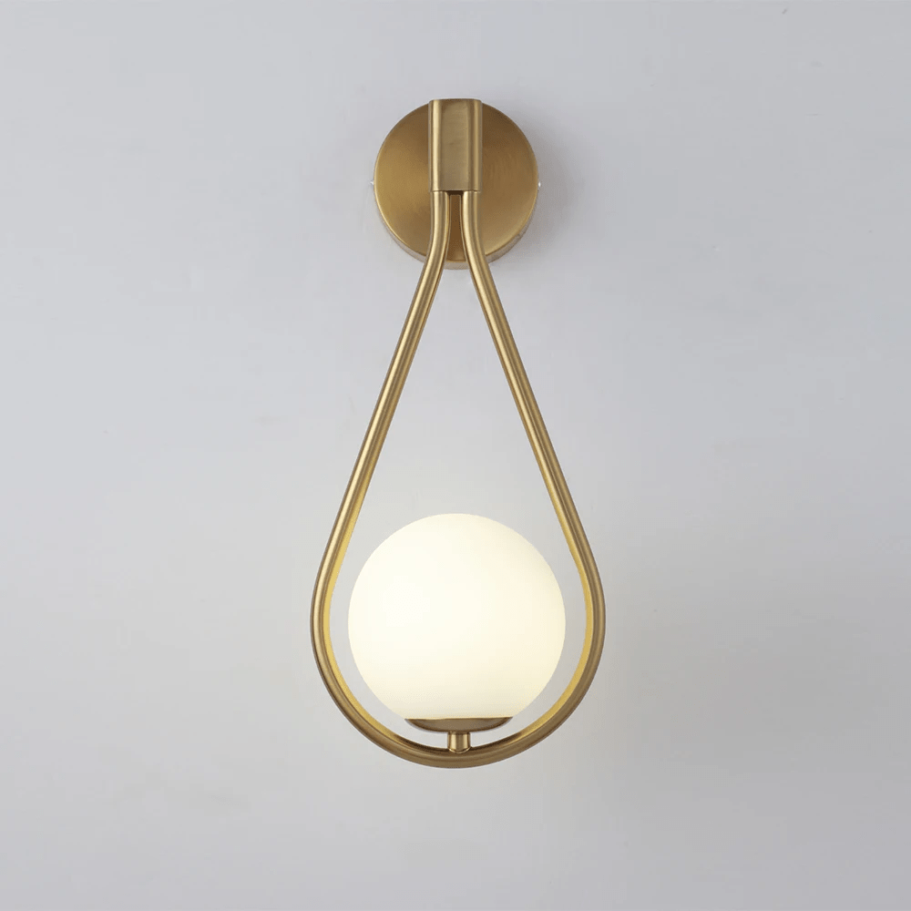 Applique Droplet en laiton et verre