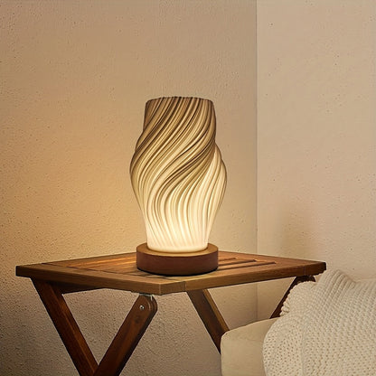 Lampe de table DEL torsadée