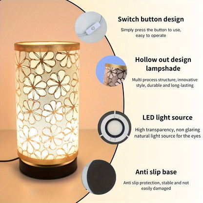 Lampe de table florale USB