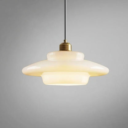 Suspension en verre blanc