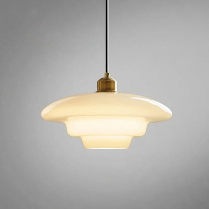 Suspension en verre blanc