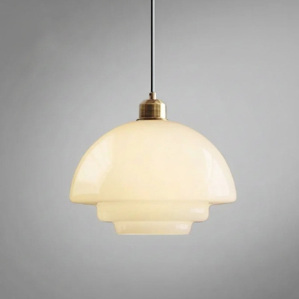 Suspension en verre blanc