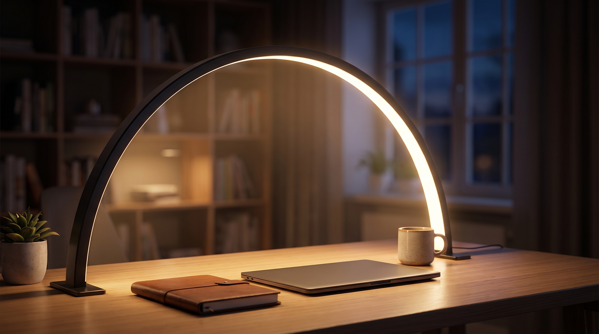 Lampe de bureau DEL Croissant de Lune