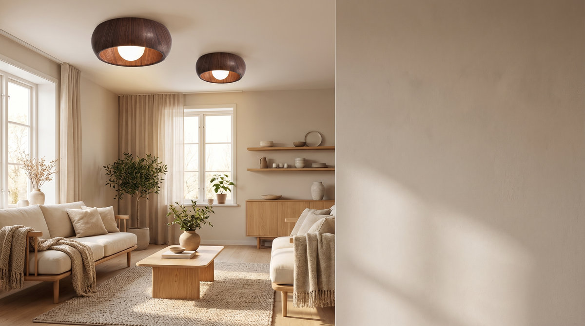 Plafonnier Albanora en bois