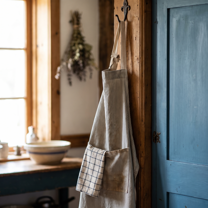 Tablier de cuisine suspendu à un crochet