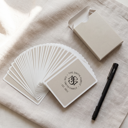 Jeu de cartes personnalisé, livre d'or