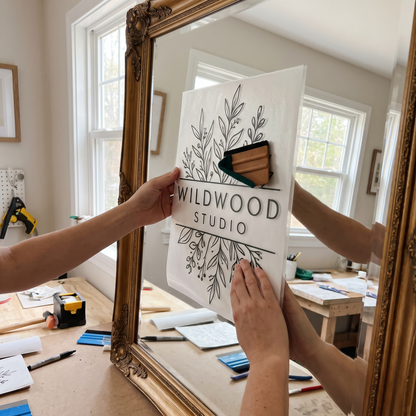 Décalque de bienvenue pour miroir