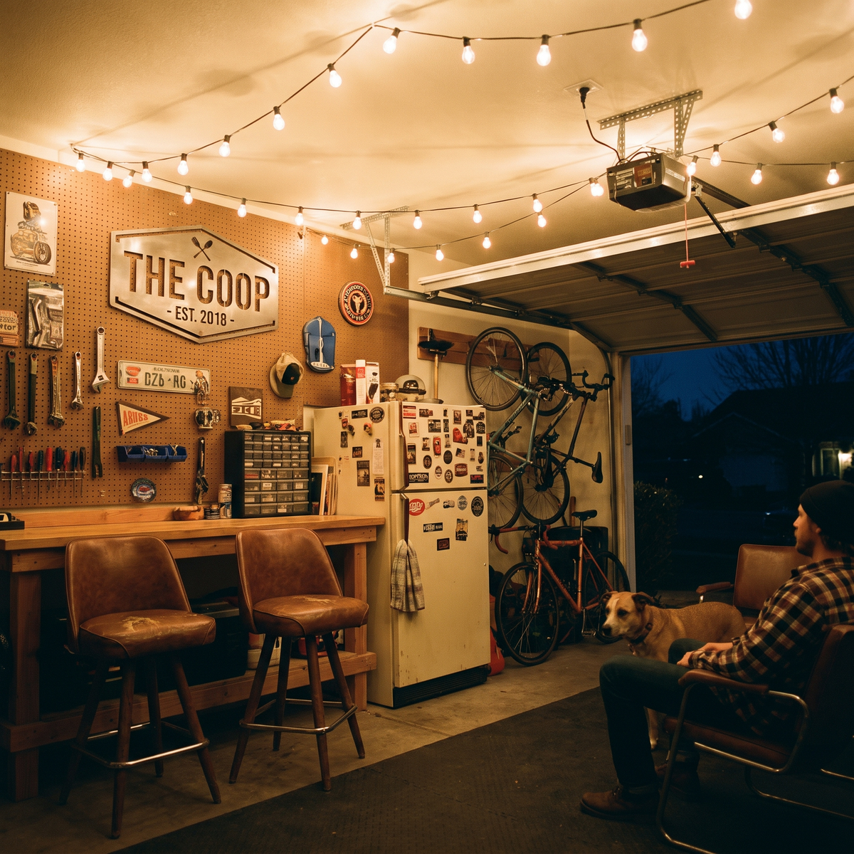 Enseigne de bar de garage personnalisée
