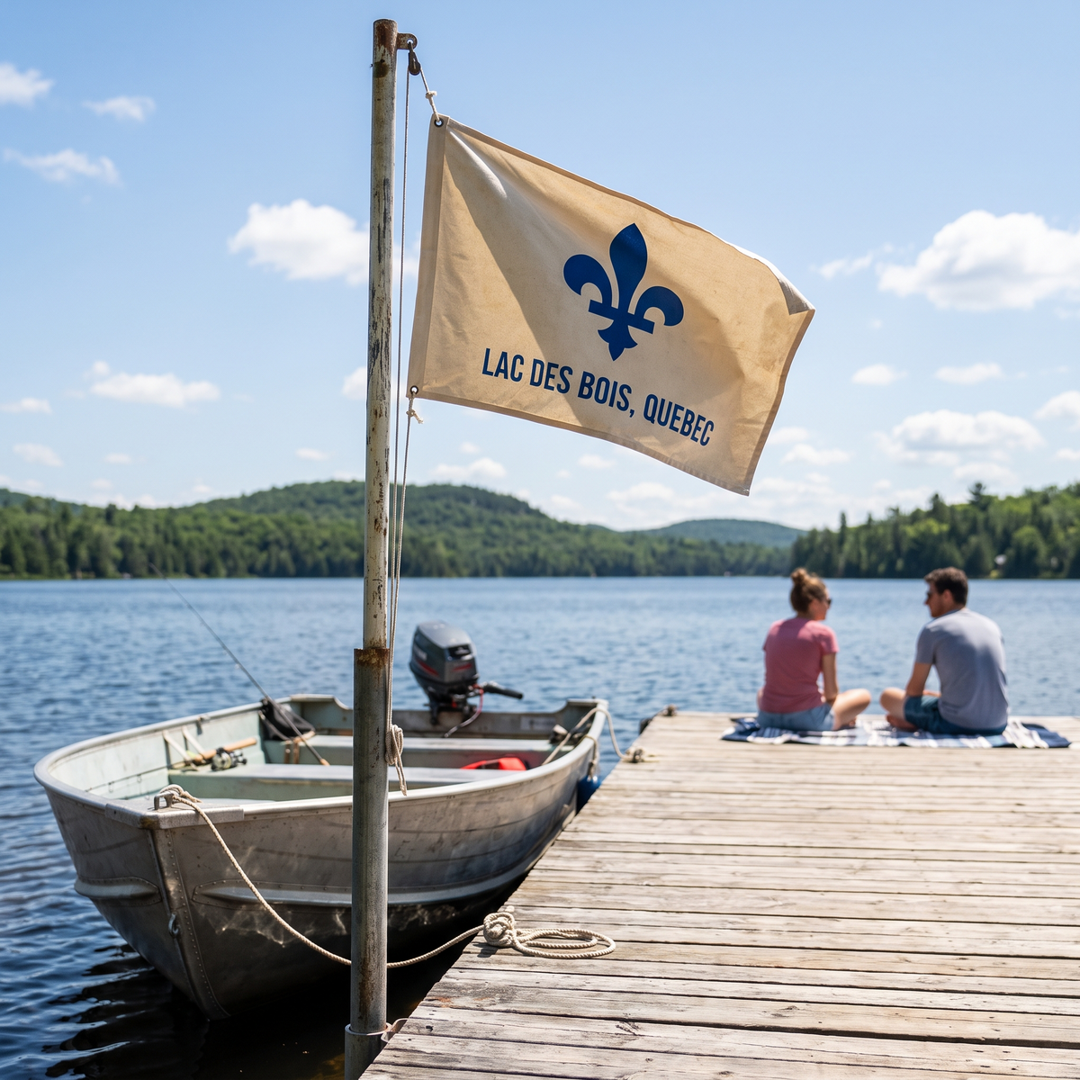 Drapeau de quai personnalisé